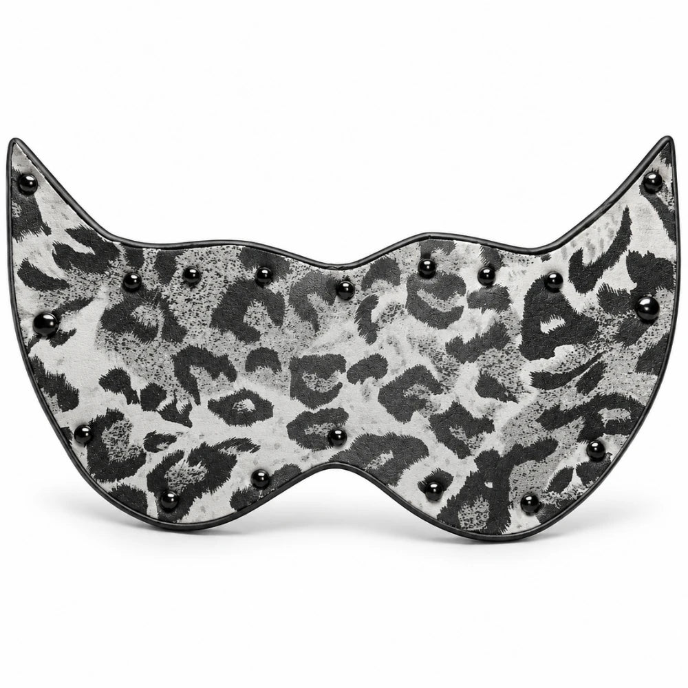 leopar desenli kapalı göz maskesi – görsel 1