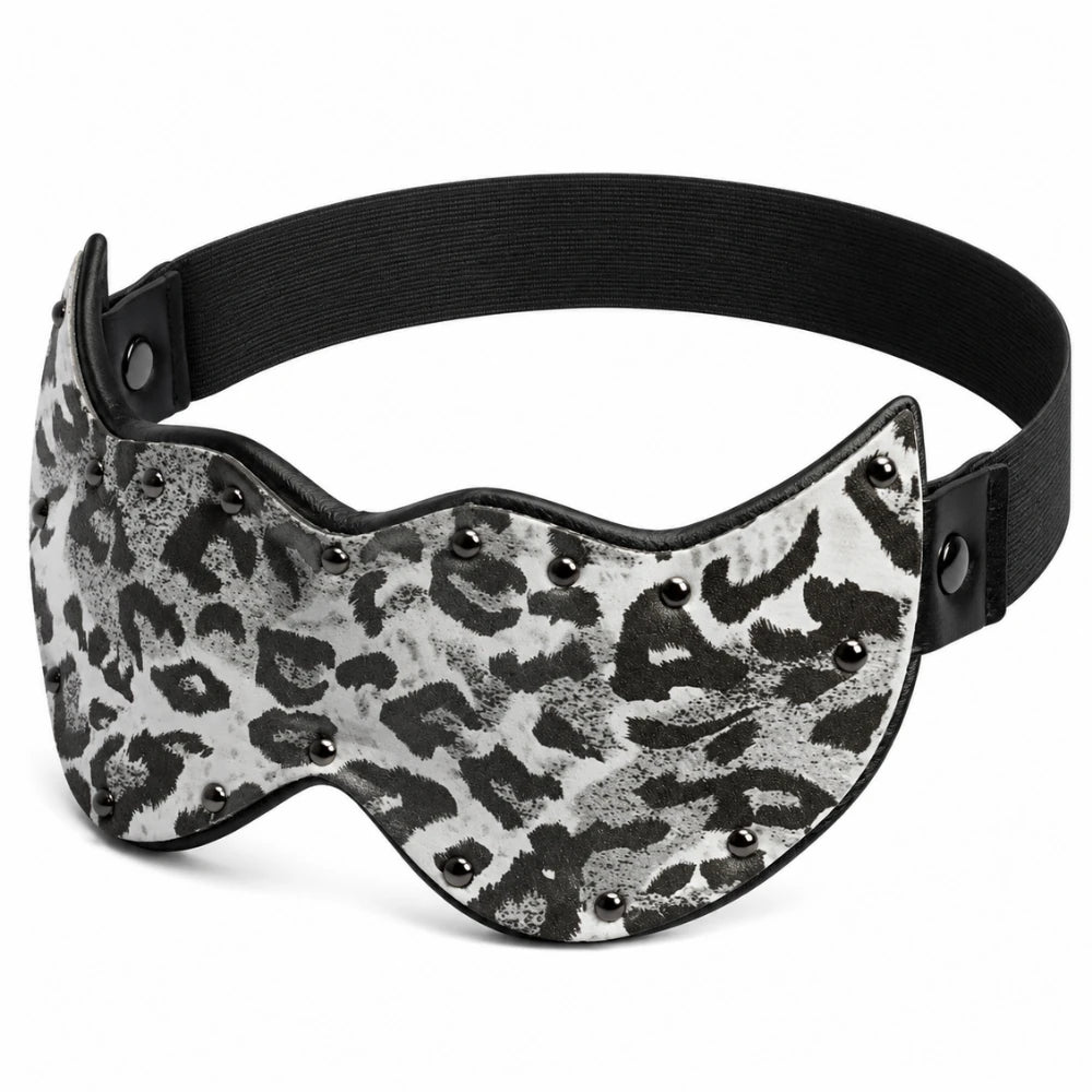 leopar desenli kapalı göz maskesi – görsel 2