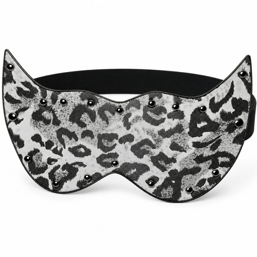 leopar desenli kapalı göz maskesi – görsel 3