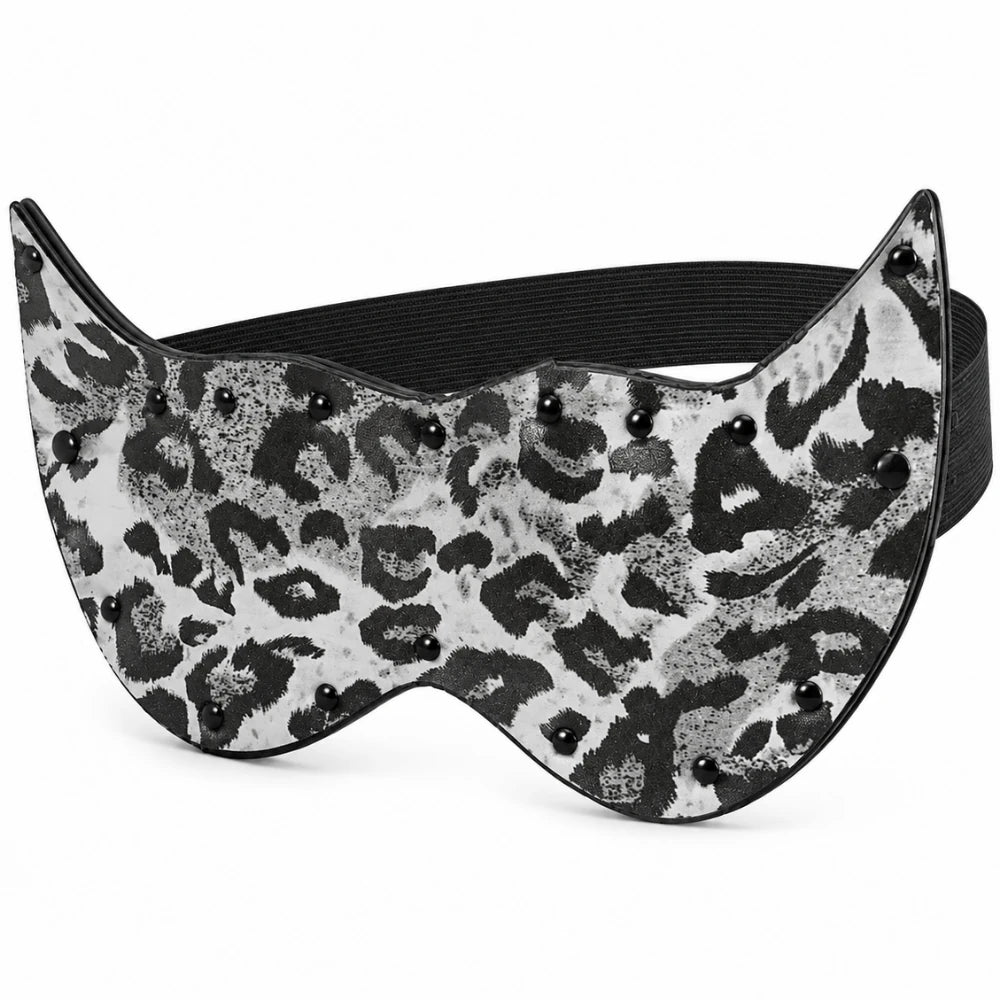 leopar desenli kapalı göz maskesi – görsel 4