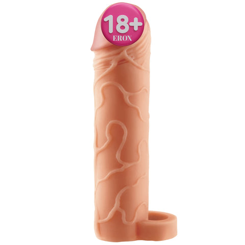 Perfect 1 İnç Testis Halkalı Dolgulu Penis Kılıfı
