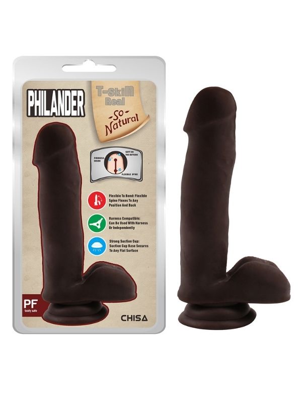 Philander Melez Kıkırdaklı Dildo 18 cm – 205 g