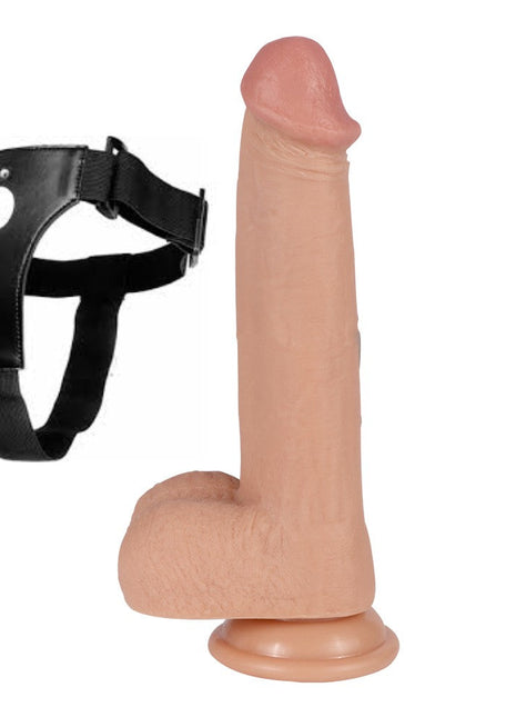 Shequ Dildo Series Bill 22,5 Cm Belden Bağlamalı Realistik Penis SQ-WBC10044