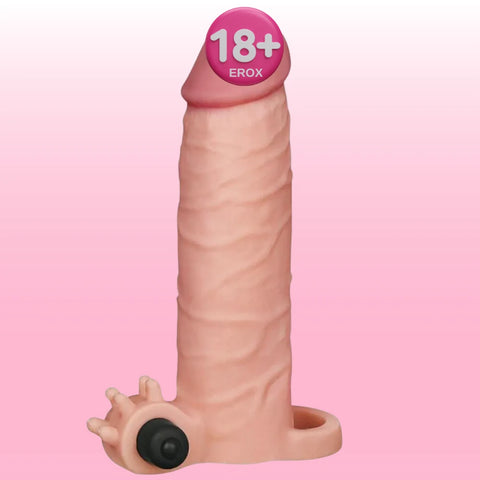 Pleasure X-Tender Titreşimli Kılıf 3 cm Dolgulu 16,5 cm