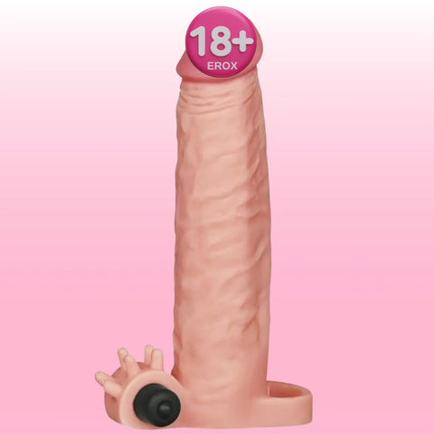 Pleasure X-Tender Titreşimli Kılıf 5 cm Dolgulu 19 cm