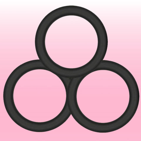 Power Plus Snug Ring 3'lü Silikon Penis Halkası Seti – Dar Kalıp