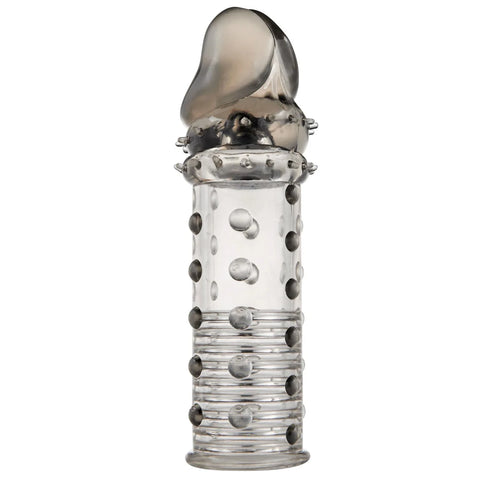 Power Stud Sleeve Çivili Tırtıklı Penis Kılıfı – Gri