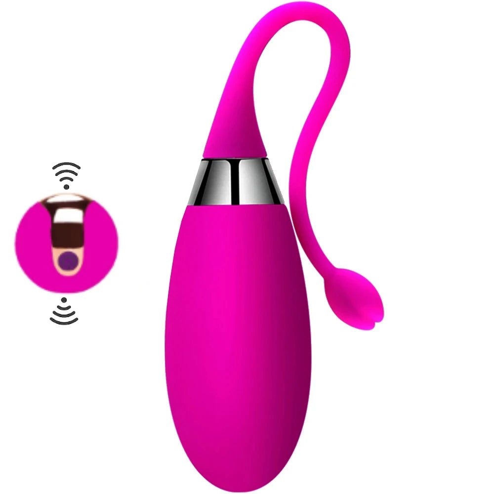 Private Mini Massager Şarjlı Kumandalı Yumurta Vibratör – Pembe