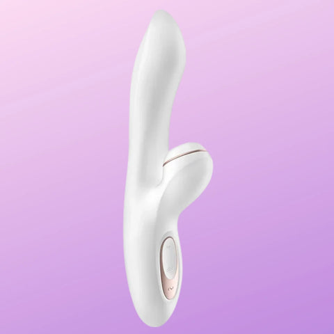 Pro G-Spot Emişli Rabbit Vibratör Kavisli Esnek Şaftlı