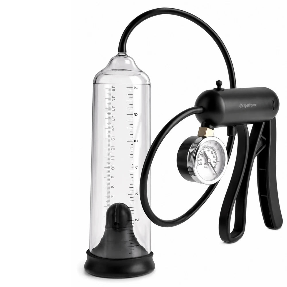 Pro-Gauge Manometreli Tetikli Penis Pompası – Silikon Contalı