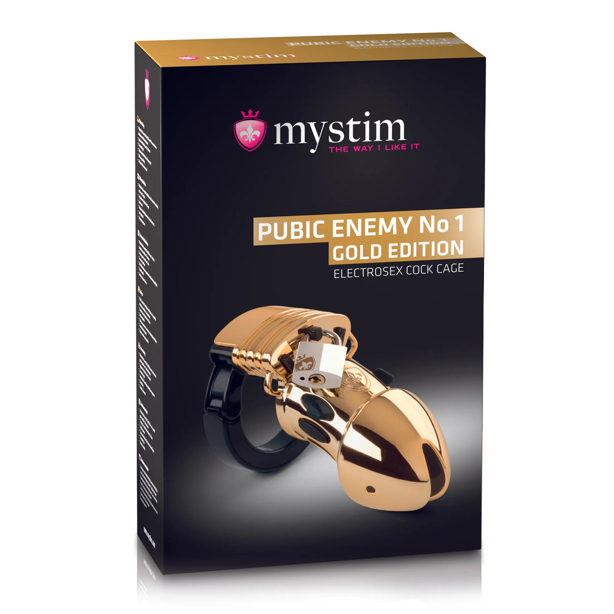 Pubic Enemy No.1 Gold penis kafesi – görsel 3