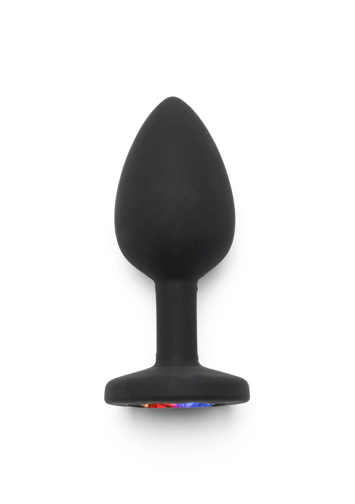 Rainbow çok renkli taşlı silikon anal plug small – görsel 2