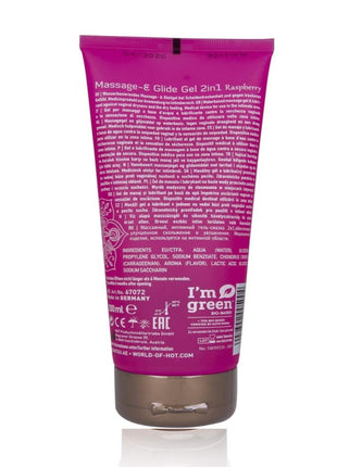 Hot Shiatsu Massage & Glide Gel 2in1 Raspberry Masaj ve Kayganlaştırıcı Jel 200ml