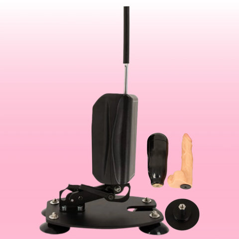 RC Fucking Machine Kumandalı Kompakt Seks Makinesi – 2 Dildo Setli