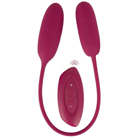 RC Shaking Love Egg Duo Kumandalı Çift Yumurta Vibratör – Kırmızı