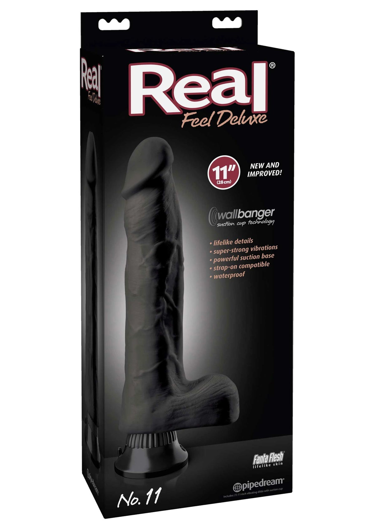 Real Feel Deluxe No 11 titreşimli penis siyah – görsel 5