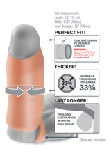 Real Feel Enhancer açık uçlu penis kılıfı – görsel 3