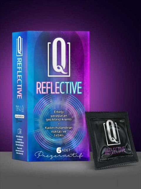 Reflective Tırtıklı ve Noktalı Prezervatif 6'lı Paket