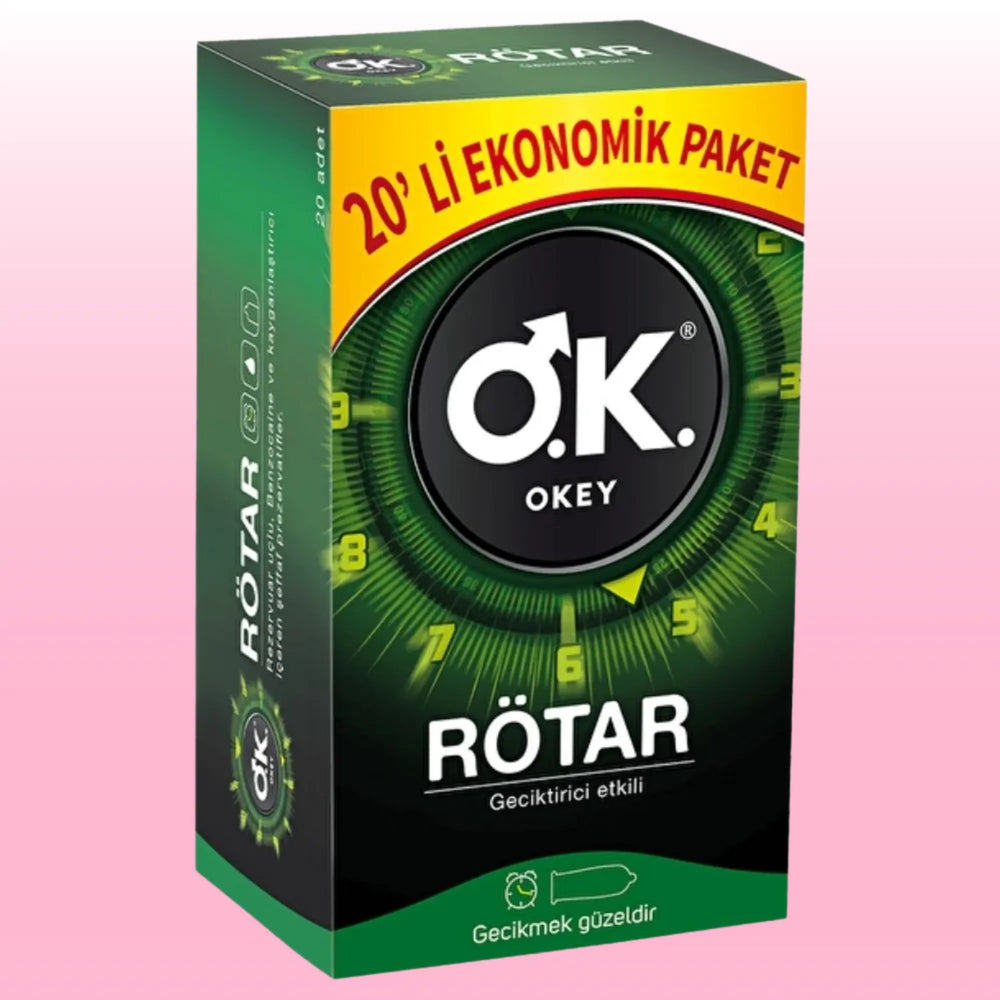 Rötar Geciktiricili Prezervatif – 20'li Paket