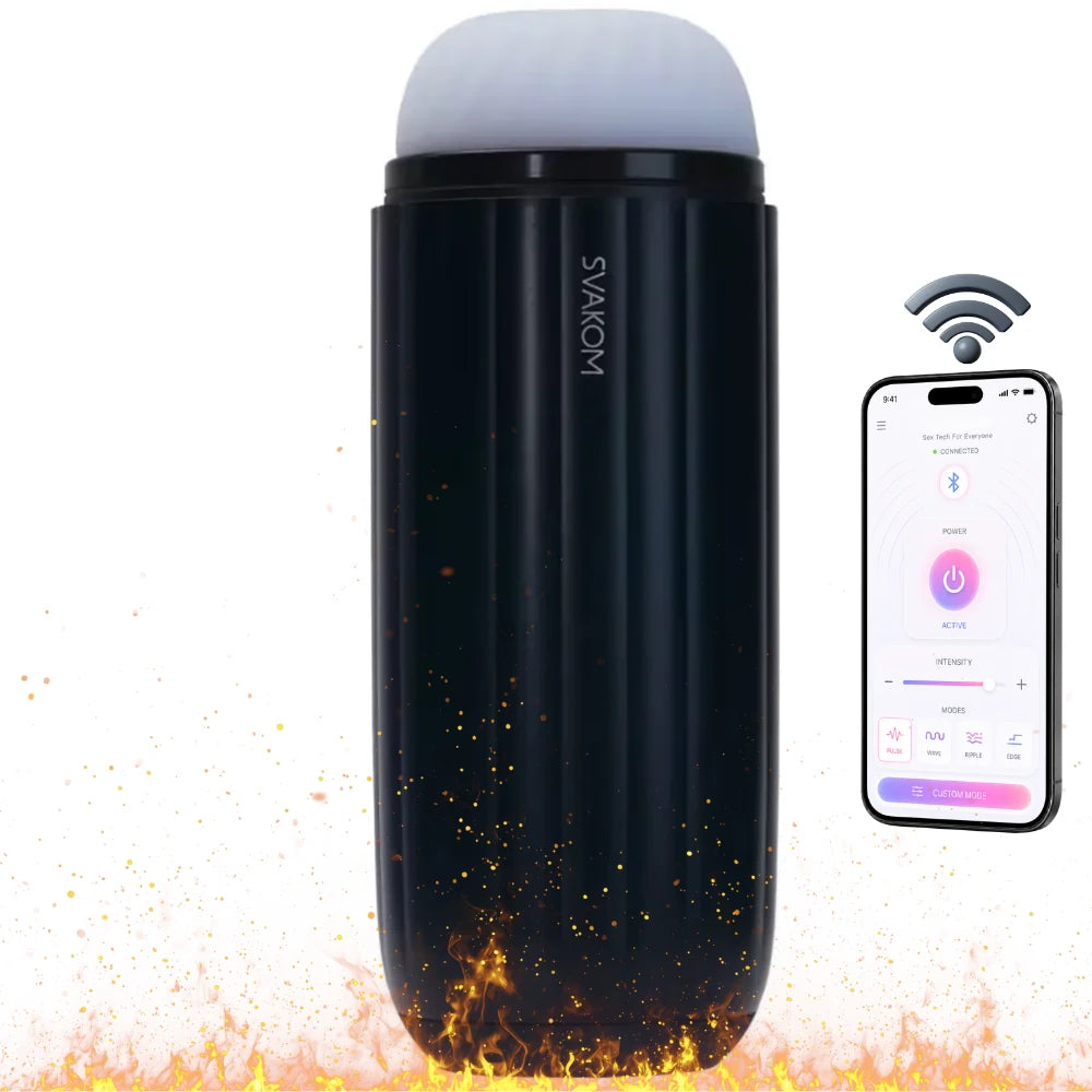 Sam Neo 2 Pro 38°C Isıtmalı Emişli ve Titreşimli Mastürbatör – Koyu Mavi