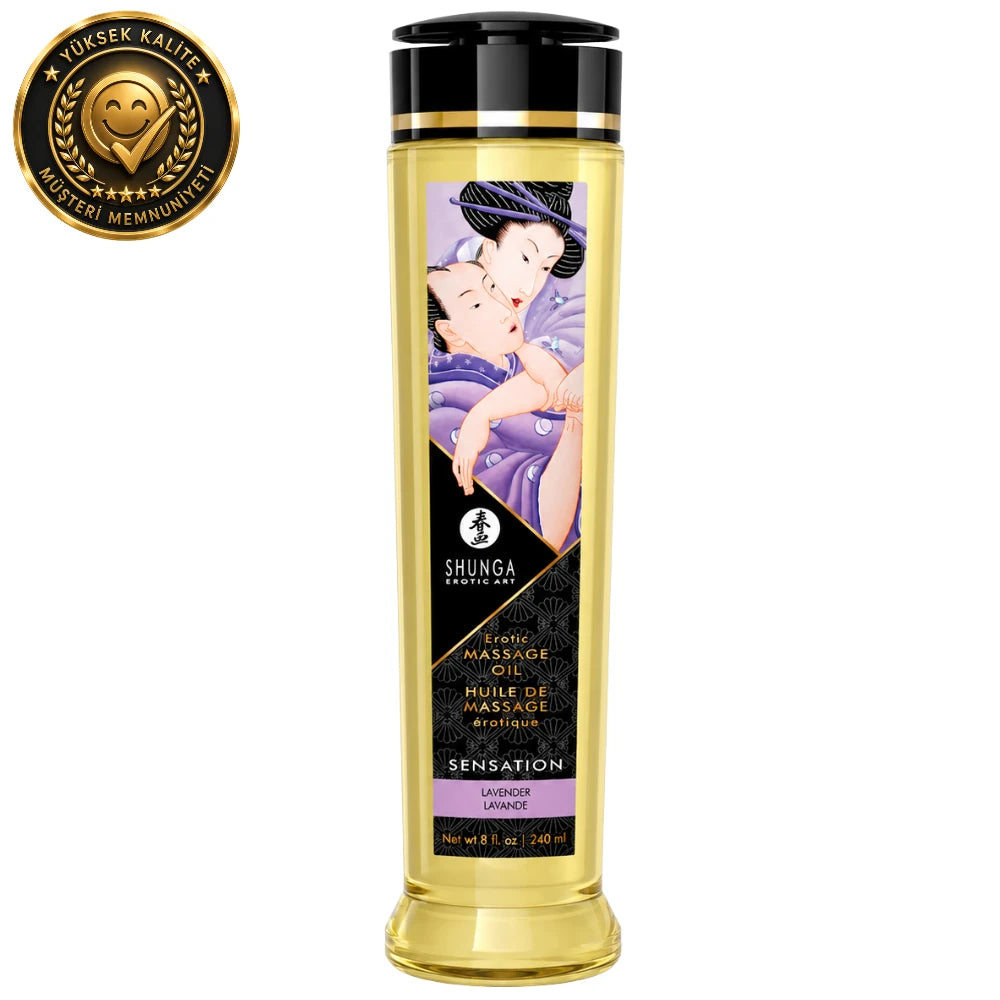 Sensation Lavanta Kokulu Soğuk Sıkım Bitkisel Masaj Yağı 240 ml