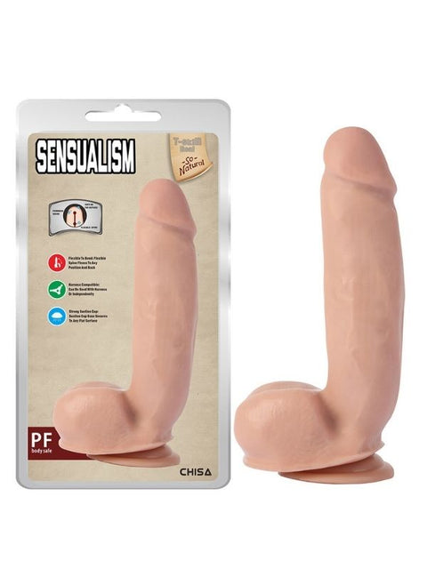 Sensualism Kıkırdaklı Gerçekçi Dildo 21 cm – 370 g