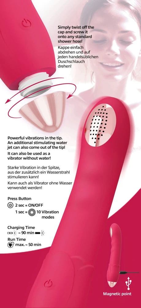Showers To Orgasm duş başlıklı G-noktası vibratörü – görsel 4