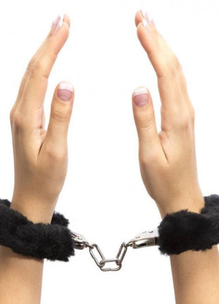 Fetish Fantasy Series Metalic Hand Cuffs Peluşlu Metal Kelepçe Siyah