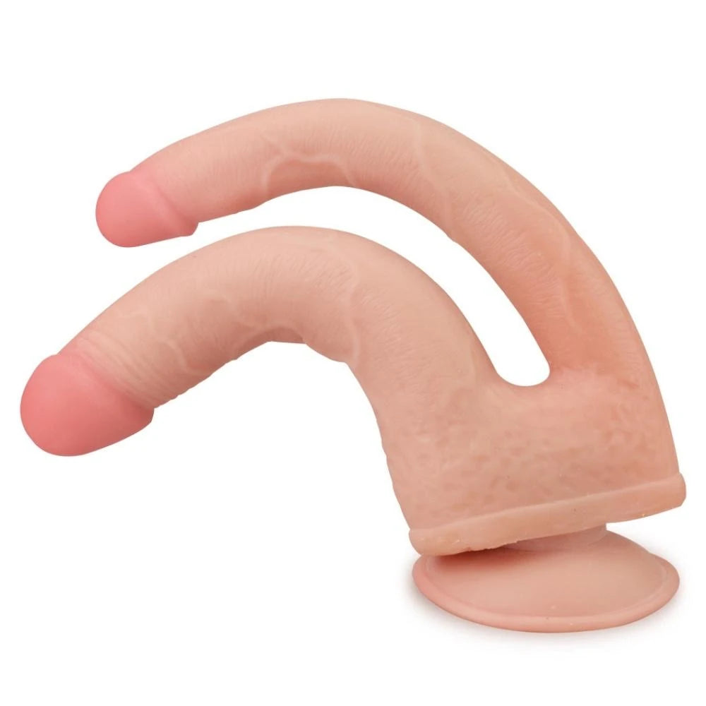 Sliding Skin çift şaftlı realistik penis – görsel 4