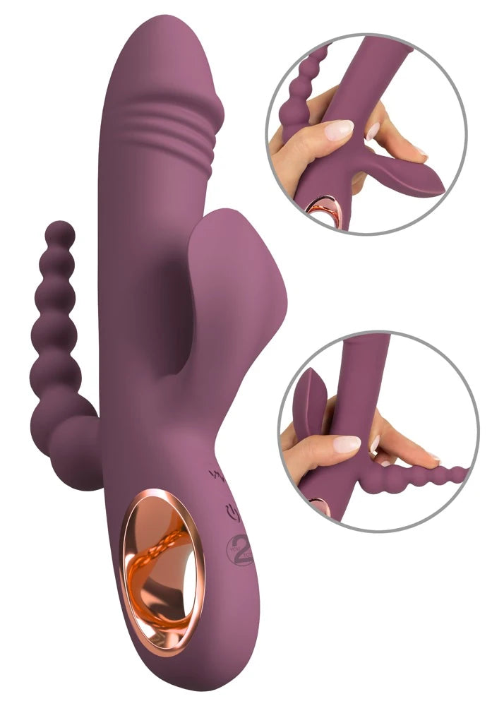Slim Triple üçlü rabbit vibratör – görsel 2
