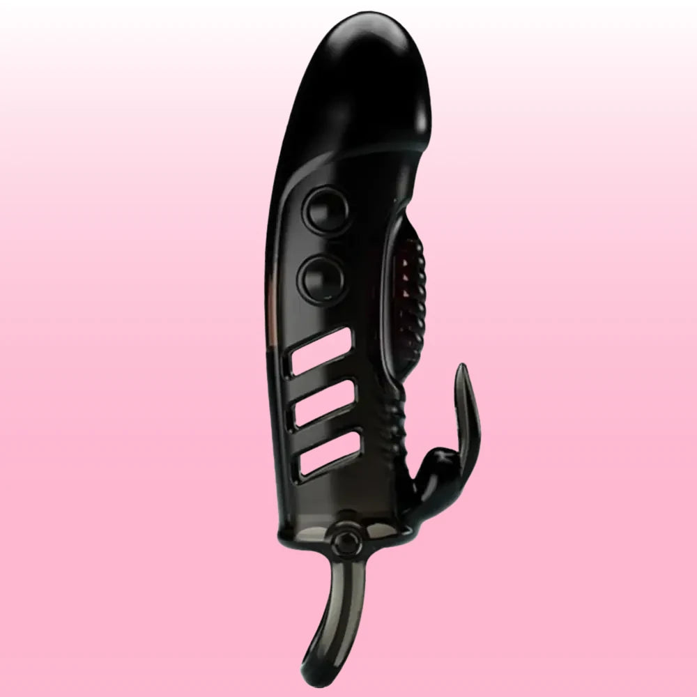 Sloane titreşimli penis kılıfı – Black – görsel 1