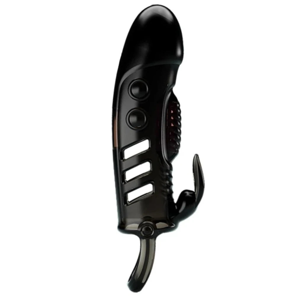 Sloane titreşimli penis kılıfı – Black – görsel 2