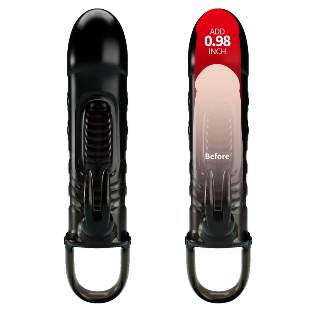 Sloane titreşimli penis kılıfı – Black – görsel 4