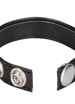 Calexotics Leather 3-Snap Ring Deri Penis Halkası