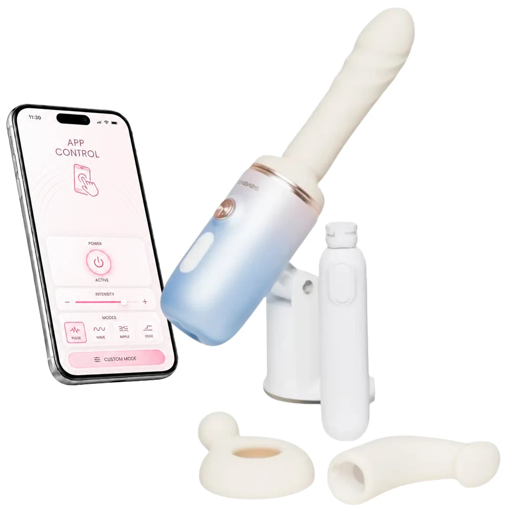 Spinel Uygulama Kontrollü Yüksek Hızlı İleri Geri Hareketli Dildo