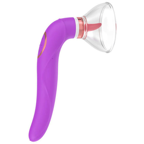 Sucker Licker Emişli Dilli Çift Yönlü G Noktası Vibratörü