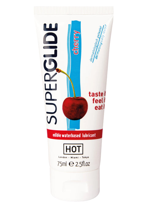 Superglide Kiraz Aromalı Yenilebilir Su Bazlı Kayganlaştırıcı 75 ml