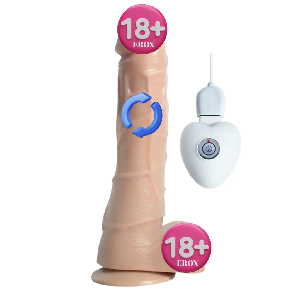 Swaying 20 cm Kumandalı Dönebilen Realistik Penis