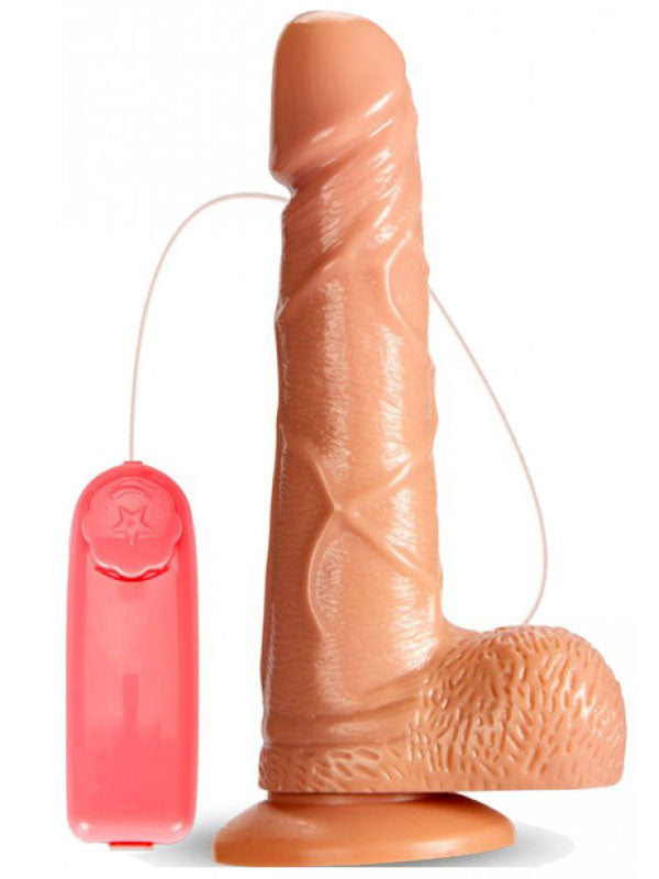 19 cm dönen gövdeli titreşimli dildo – görsel 1