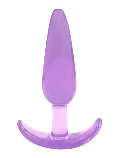 T Tabanlı Mor Silikon Anal Plug – 11 cm