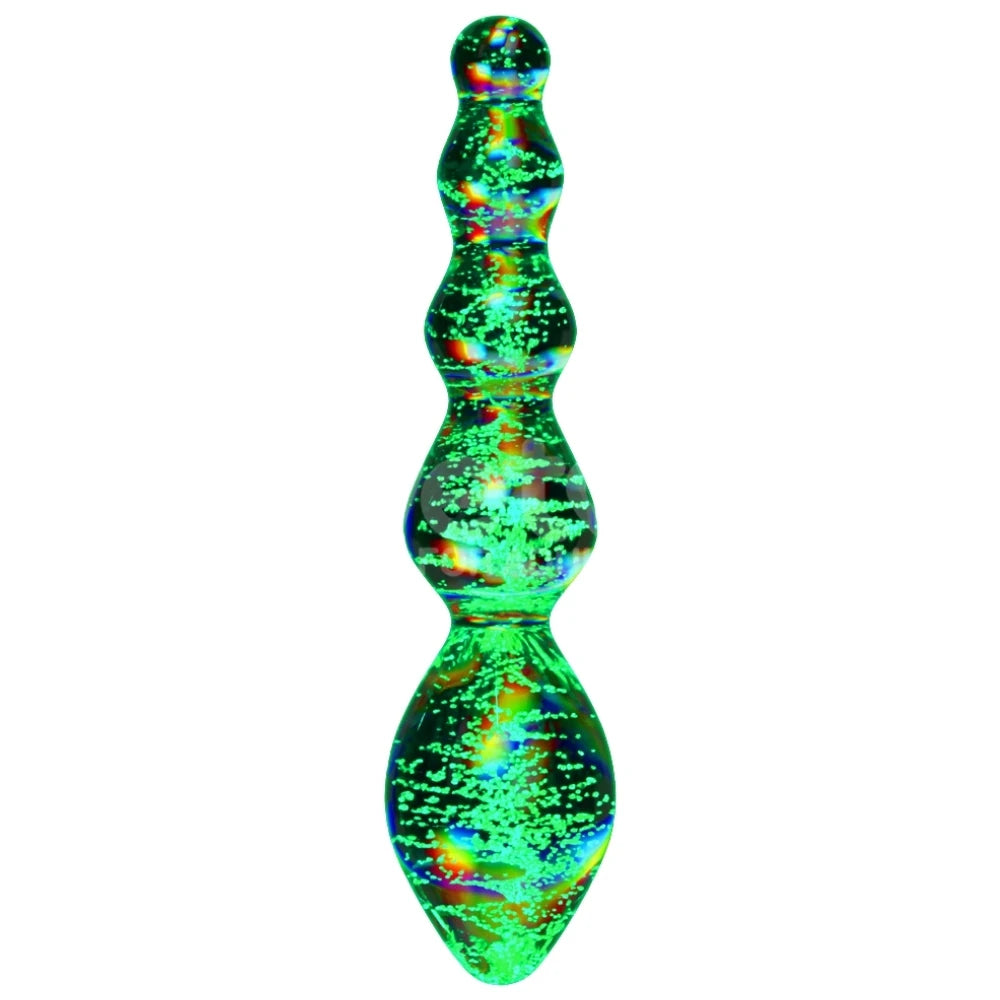 Tantalizing Orbs 5 Küreli Parıltılı Cam Anal Dildo