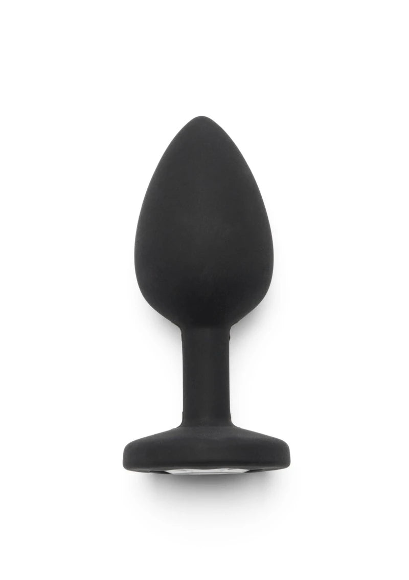 Taşlı Tabanlı Konik Silikon Anal Plug – Küçük Boy