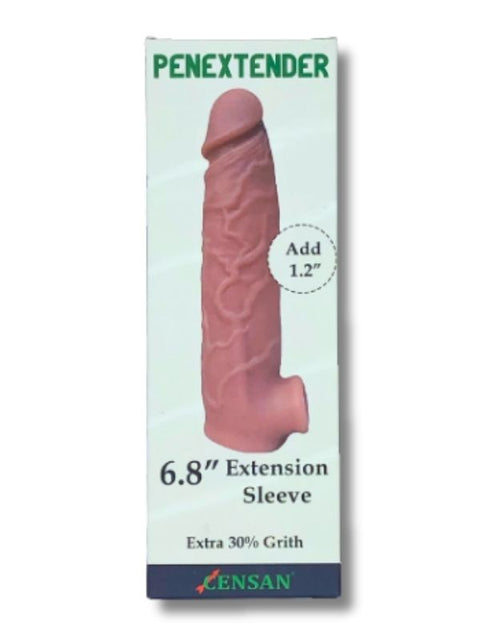 Testis Girişli Realistik Penis Kılıfı – 15,1 cm Ten Rengi