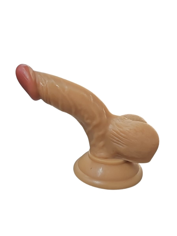 Testisli Gerçekçi Dildo 15,5 cm – Melez