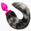 pembe tilki kuyruklu silikon anal plug – görsel 1