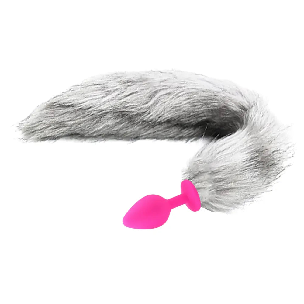 pembe tilki kuyruklu silikon anal plug – görsel 2