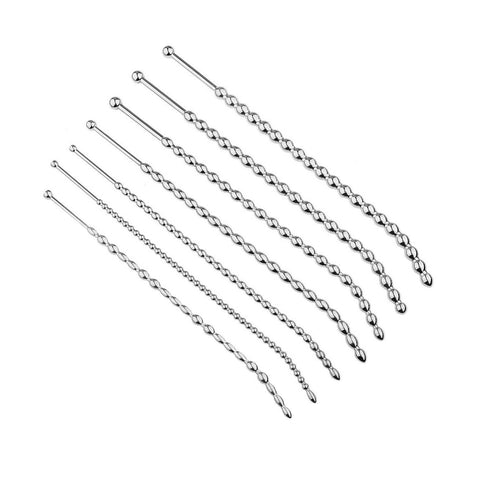 Tırtıklı Paslanmaz Çelik Penis Çubuğu – 9 mm Çap, 20 cm