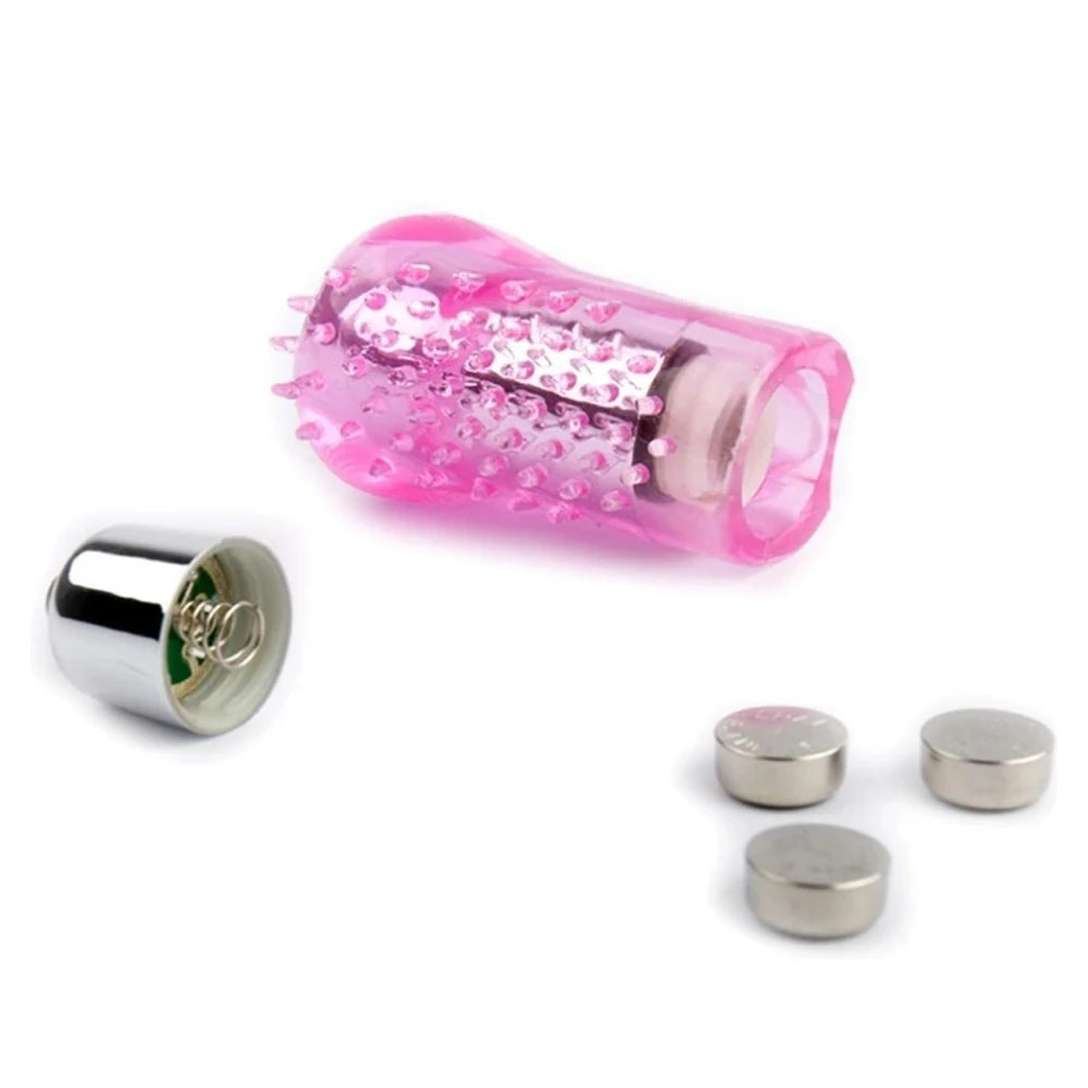 tırtıklı silikon parmak vibratörü – Pink – görsel 14