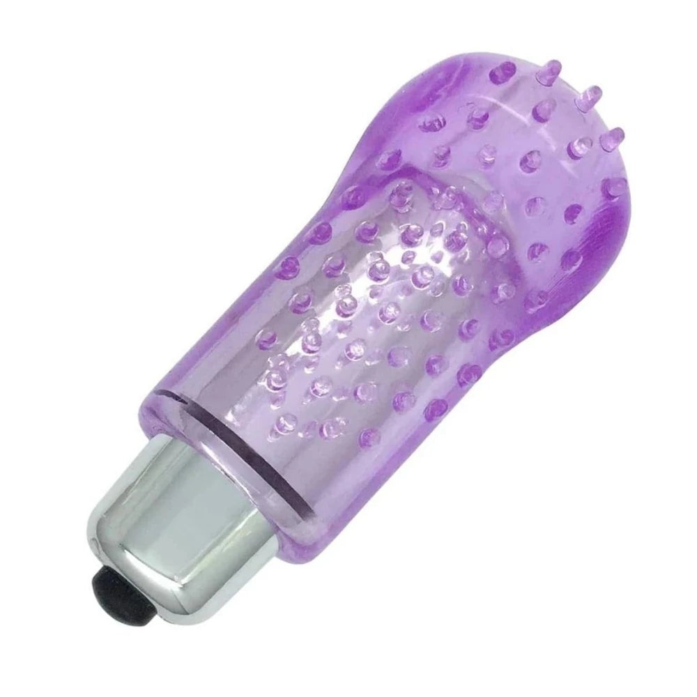 tırtıklı silikon parmak vibratörü – Purple – görsel 4