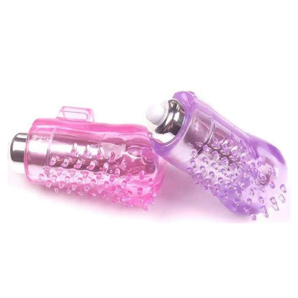tırtıklı silikon parmak vibratörü – Purple – görsel 5
